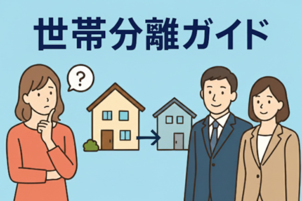 世帯分離の手続きと条件と税金への影響