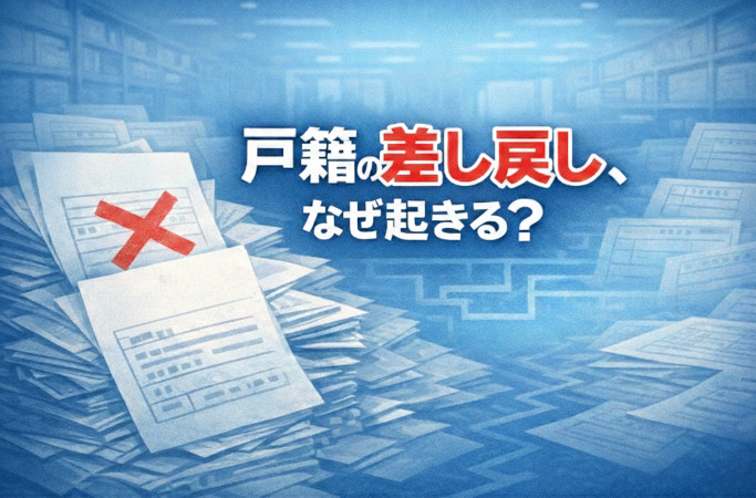 戸籍の差し戻しの対処法と原因